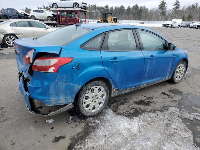 1FAHP3F20CL166035 - 2012 FORD FOCUS SE BLUE photo 3