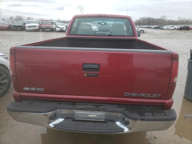 1GCCS14W01K132869 - 2001 CHEVROLET S TRUCK S10 BURGUNDY photo 6