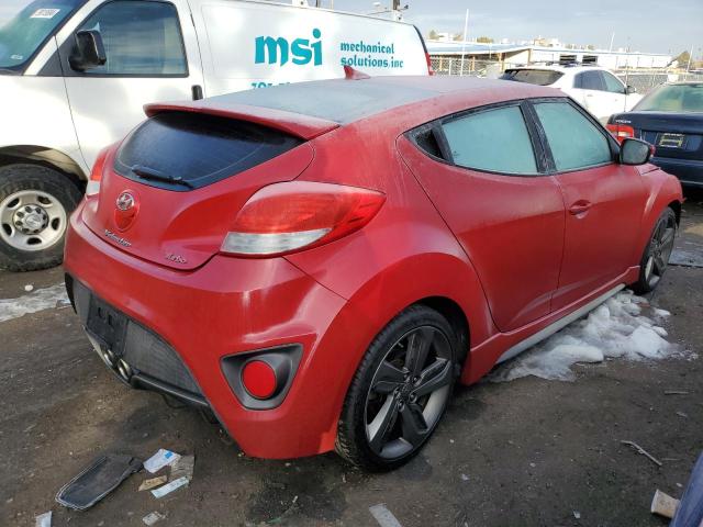 KMHTC6AE7DU113102 - 2013 HYUNDAI VELOSTER TURBO RED photo 3