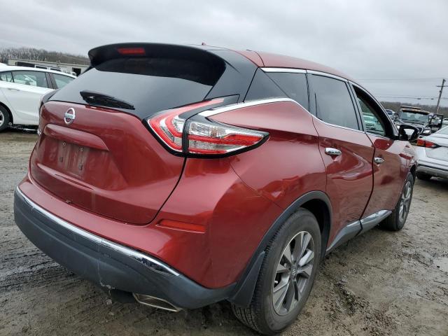 5N1AZ2MG4GN129719 - 2016 NISSAN MURANO S RED photo 3