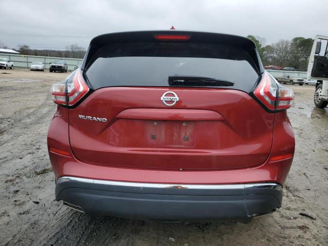 5N1AZ2MG4GN129719 - 2016 NISSAN MURANO S RED photo 6