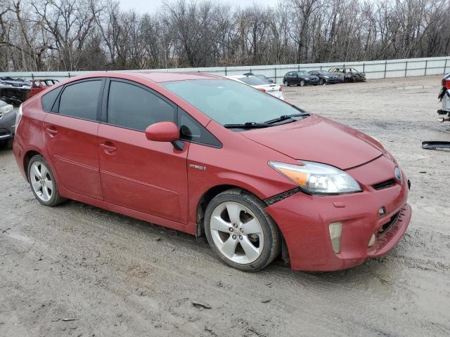 JTDKN3DUXC5478717 - 2011 TOYOTA PRIUS RED photo 4