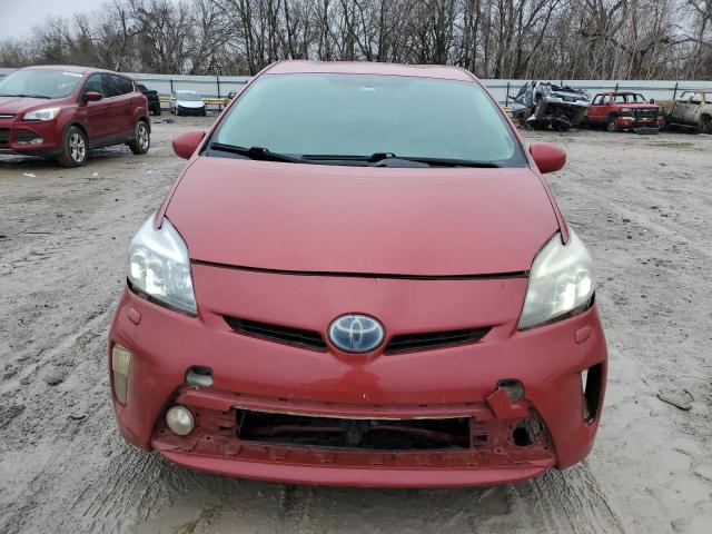 JTDKN3DUXC5478717 - 2011 TOYOTA PRIUS RED photo 5