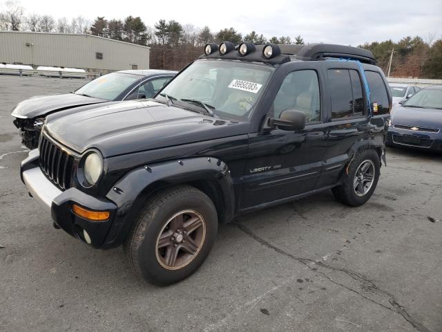 1J4GL38K33W581972 - 2003 JEEP LIBERTY RENEGADE BLACK photo 1