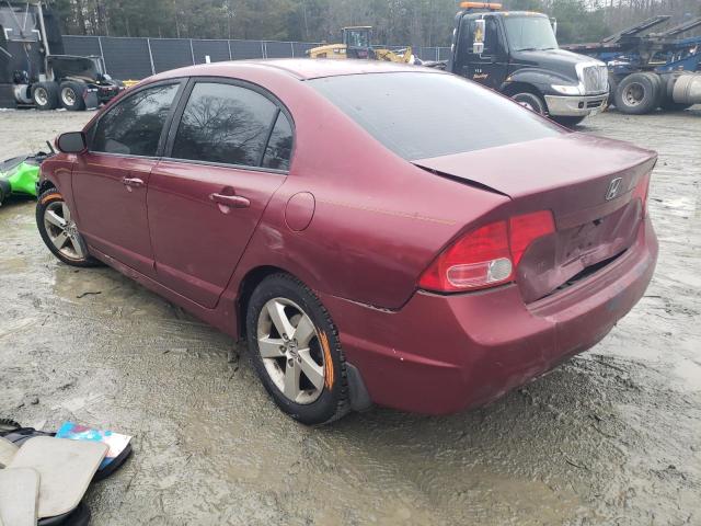 1HGFA16858L042525 - 2008 HONDA CIVIC EX BURGUNDY photo 2