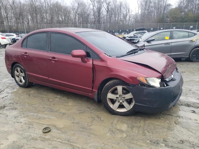 1HGFA16858L042525 - 2008 HONDA CIVIC EX BURGUNDY photo 4