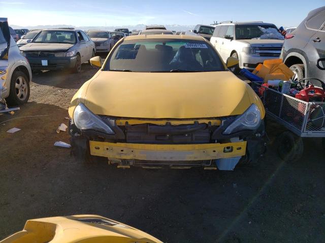JF1ZNAA11F9706586 - 2015 TOYOTA SCION FR-S YELLOW photo 5