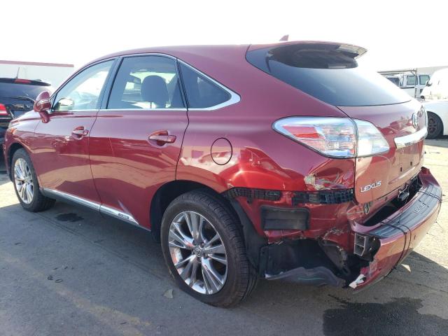 JTJZB1BA8A2003812 - 2010 LEXUS RX 450 RED photo 2