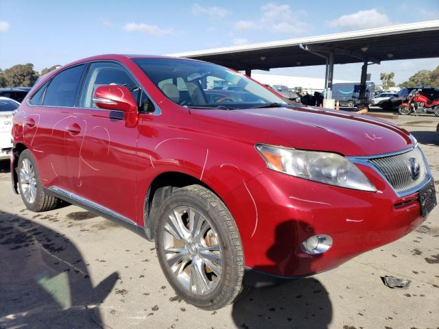 JTJZB1BA8A2003812 - 2010 LEXUS RX 450 RED photo 4