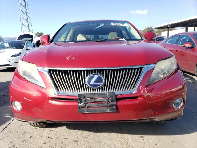 JTJZB1BA8A2003812 - 2010 LEXUS RX 450 RED photo 5