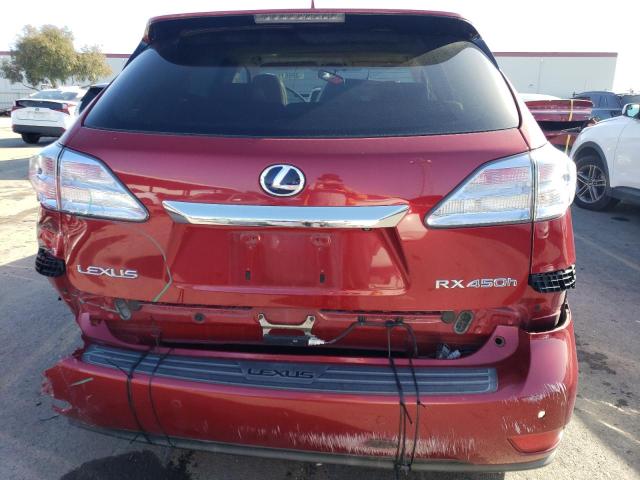 JTJZB1BA8A2003812 - 2010 LEXUS RX 450 RED photo 6