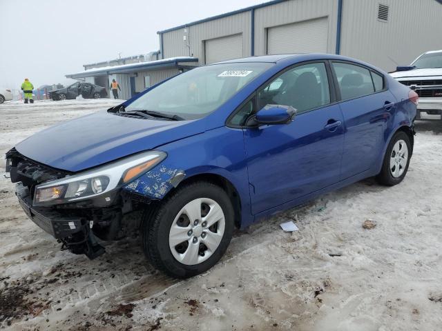 3KPFK4A73HE062373 - 2017 KIA FORTE LX BLUE photo 1