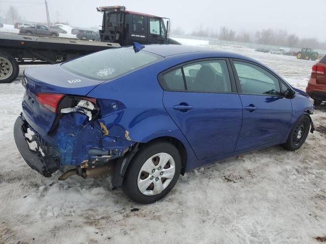 3KPFK4A73HE062373 - 2017 KIA FORTE LX BLUE photo 3