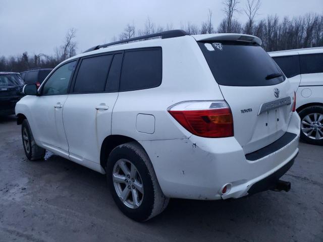 JTEES41A682044076 - 2008 TOYOTA HIGHLANDER WHITE photo 2