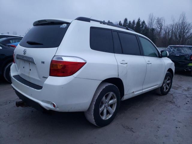 JTEES41A682044076 - 2008 TOYOTA HIGHLANDER WHITE photo 3