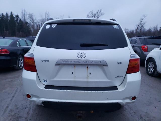 JTEES41A682044076 - 2008 TOYOTA HIGHLANDER WHITE photo 6