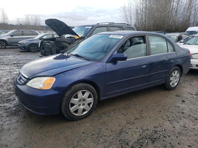 1HGES267X1L055749 - 2001 HONDA CIVIC EX BLUE photo 1