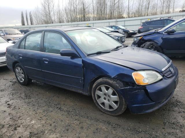 1HGES267X1L055749 - 2001 HONDA CIVIC EX BLUE photo 4