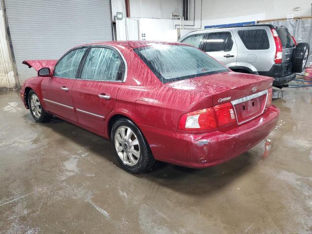 KNAGD128445267756 - 2004 KIA OPTIMA LX RED photo 2