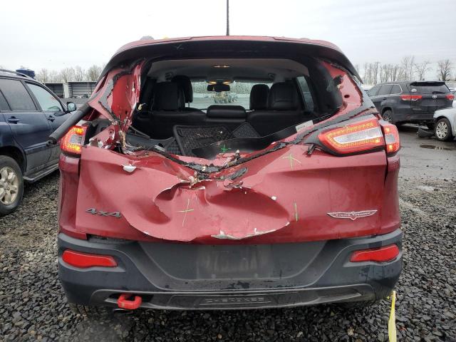 1C4PJMBB9EW310394 - 2014 JEEP CHEROKEE TRAILHAWK წითელი ფოტო 6