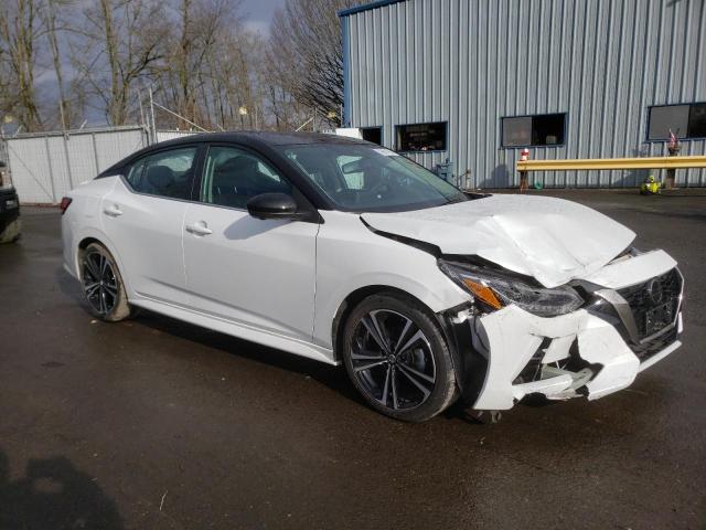 3N1AB8DV3MY293698 - 2021 NISSAN SENTRA SR WHITE photo 4