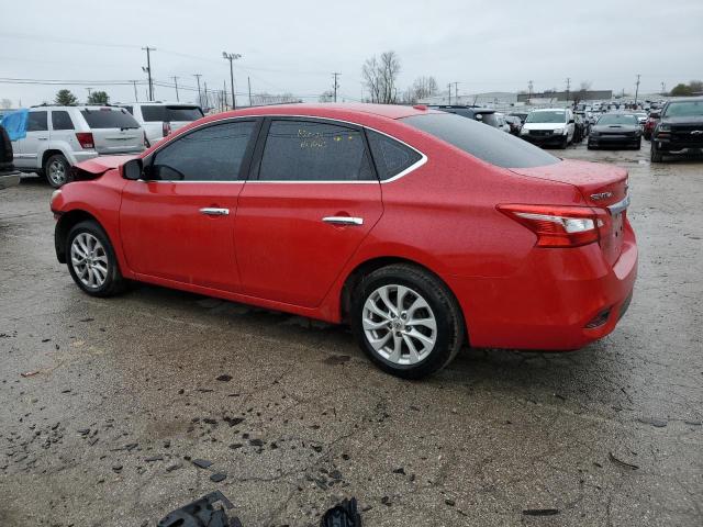 3N1AB7AP1KL610467 - 2019 NISSAN SENTRA S RED photo 2