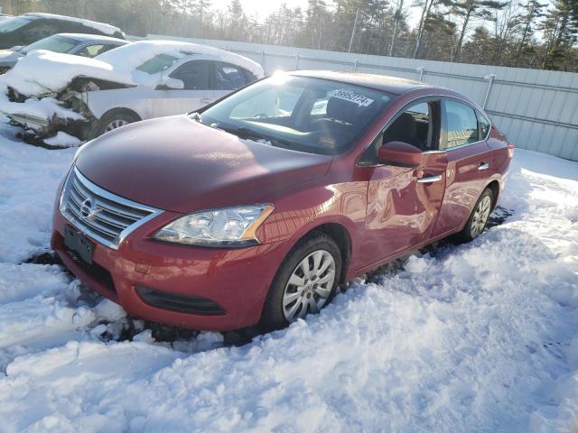 3N1AB7AP8EY243638 - 2014 NISSAN SENTRA S RED photo 1