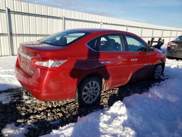 3N1AB7AP8EY243638 - 2014 NISSAN SENTRA S RED photo 3