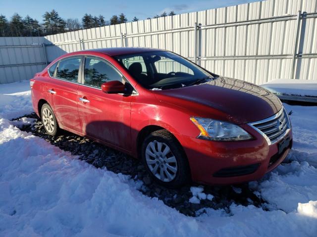 3N1AB7AP8EY243638 - 2014 NISSAN SENTRA S RED photo 4