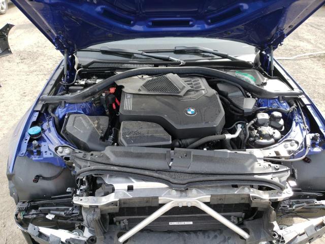 3MW5R1J02M8C05876 - 2021 BMW 330I BLUE photo 11