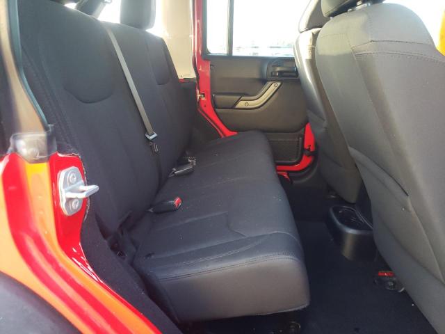 1C4BJWDG7GL166203 - 2016 JEEP WRANGLER U SPORT წითელი ფოტო 10