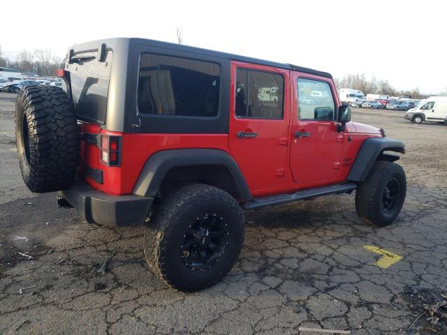 1C4BJWDG7GL166203 - 2016 JEEP WRANGLER U SPORT წითელი ფოტო 3
