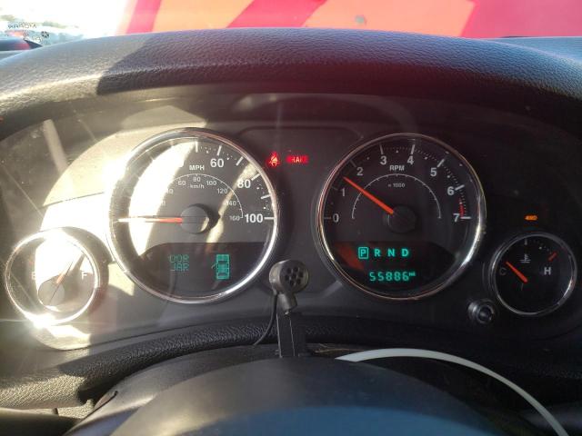 1C4BJWDG7GL166203 - 2016 JEEP WRANGLER U SPORT წითელი ფოტო 9