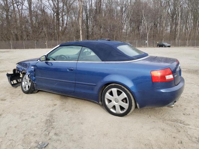 WAUAT48H93K014272 - 2003 AUDI A4 3.0 CABRIOLET BLUE photo 2