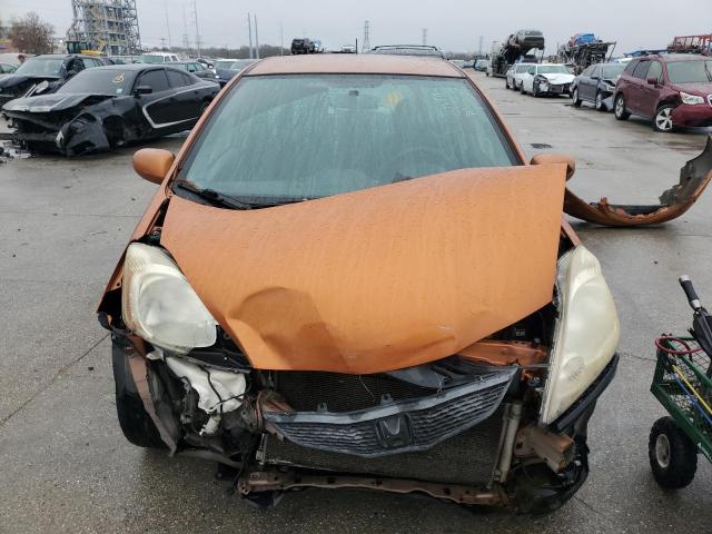 JHMGE8H50BC008193 - 2011 HONDA FIT SPORT ORANGE photo 5