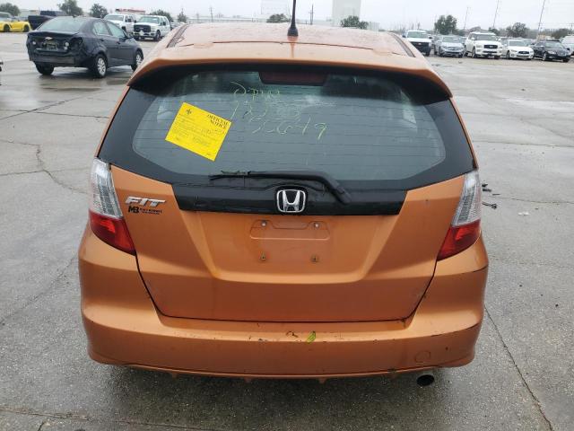 JHMGE8H50BC008193 - 2011 HONDA FIT SPORT ORANGE photo 6