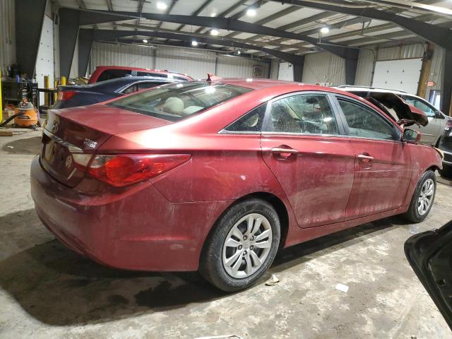 5NPEB4ACXCH340098 - 2012 HYUNDAI SONATA GLS RED photo 3