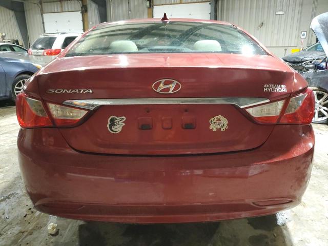 5NPEB4ACXCH340098 - 2012 HYUNDAI SONATA GLS RED photo 6