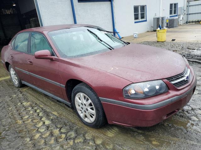 2G1WF55E219301718 - 2001 CHEVROLET IMPALA MAROON photo 4