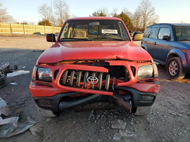 5TEHN72N01Z831764 - 2001 TOYOTA TACOMA DOUBLE CAB 红色 照片 5