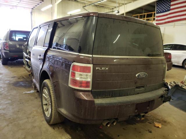 2FMEK62C79BA62528 - 2009 FORD FLEX SEL BURGUNDY photo 2