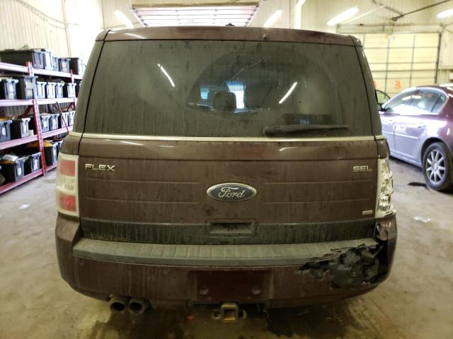 2FMEK62C79BA62528 - 2009 FORD FLEX SEL BURGUNDY photo 6