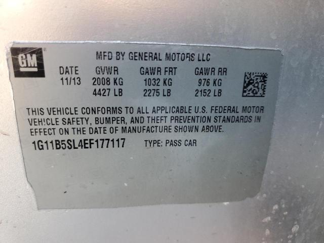 1G11H5SAXDF252561 - 2013 CHEVROLET MALIBU LTZ ვერცხლისფერი ფოტო 12