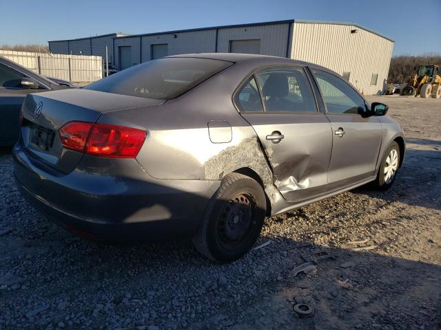 3VW2K7AJ7DM353869 - 2013 VOLKSWAGEN JETTA BASE Մոխրագույն լուսանկար 3