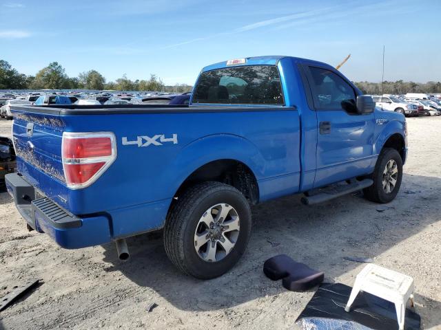 1FTMF1EF7DKF63964 - 2013 FORD F150 BLUE photo 3