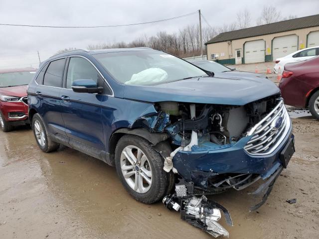 2FMPK4J95LBB16645 - 2020 FORD EDGE SEL BLUE photo 4