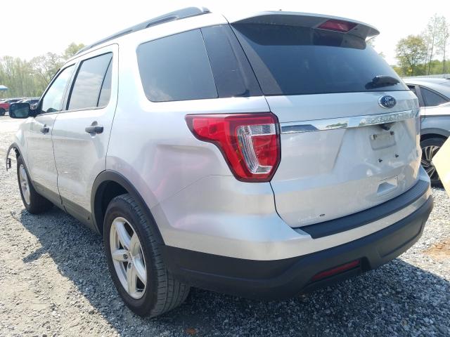 1FM5K7B88JGC03654 - 2018 FORD EXPLORER SILVER photo 3