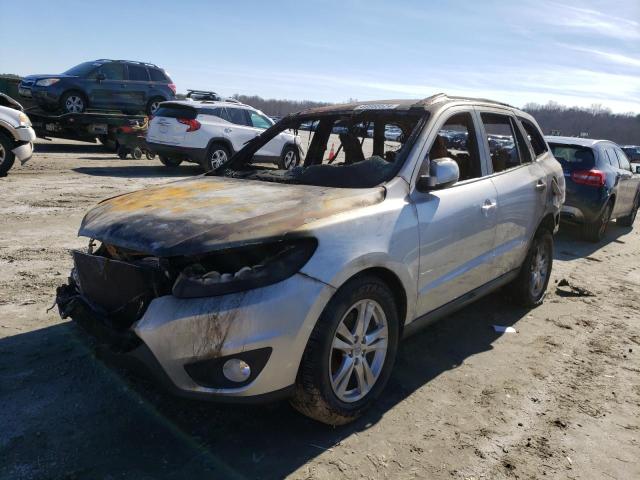 5XYZH4AG2BG053931 - 2011 HYUNDAI SANTA FE SE GRAY photo 1