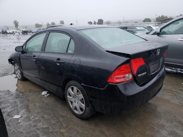 2HGFA16558H335182 - 2008 HONDA CIVIC LX BLACK photo 2