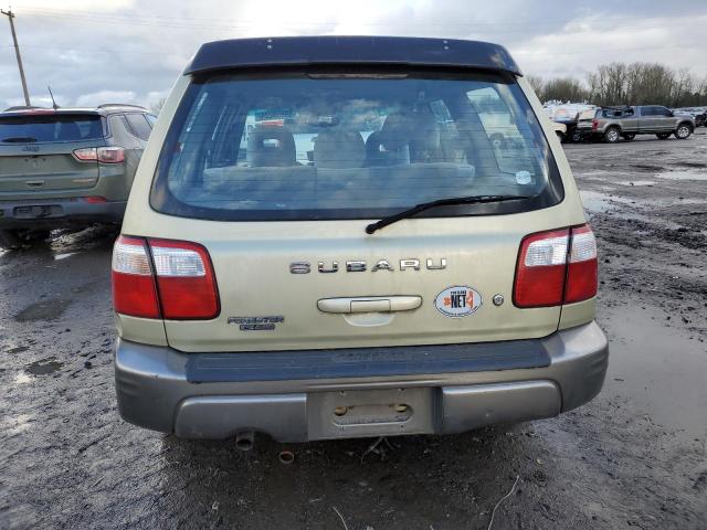 JF1SF65582H716654 - 2002 SUBARU FORESTER S BEIGE photo 6